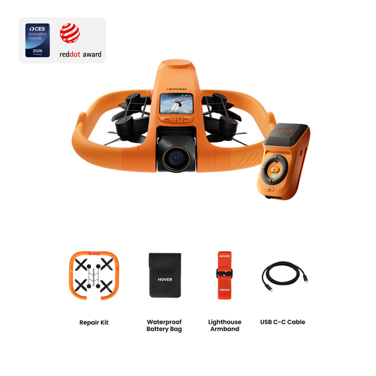 HOVERAir AQUA | Waterproof Autonomous Action Camera Drone (Under 250g)